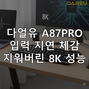 다얼유 A87PRO 기계식 키보드 입력 지연 체감 지워버린 8K 성능