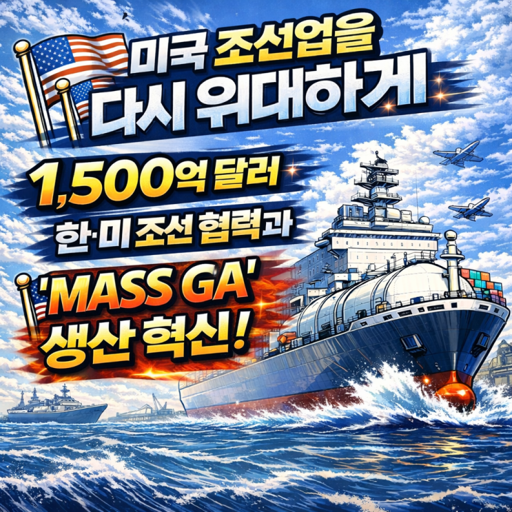  마스가(MASGA) 프로젝트란? 한·미 조선 동맹과 한국의 MASS GA 전략까지