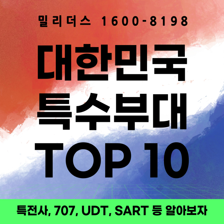  대한민국 특수부대 TOP 10 완전 정리