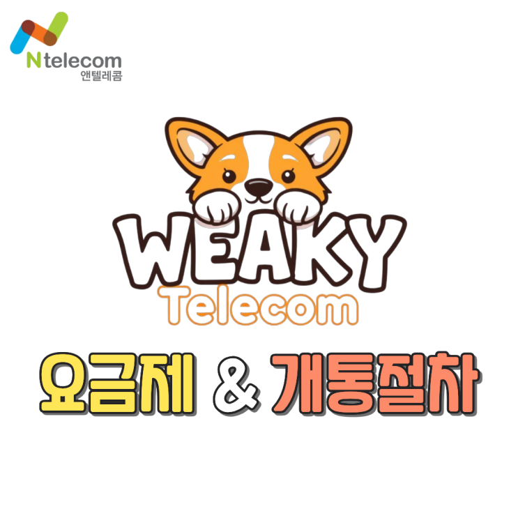  앤텔레콤 선불폰 요금제 및 개통절차 안내
