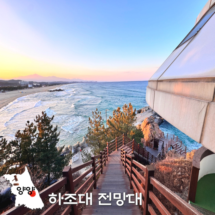  겨울 양양 여행 하조대 전망대 스카이워크 강원도 스노쿨링
