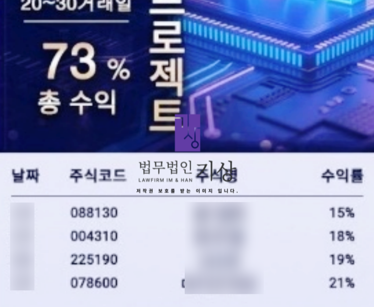  IM증권 사칭, 박두환 대표 도용 제4기프로젝트 사기 기관계좌 대처