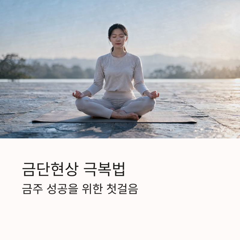 금단현상 극복법, 금주 성공을 위한 첫걸음