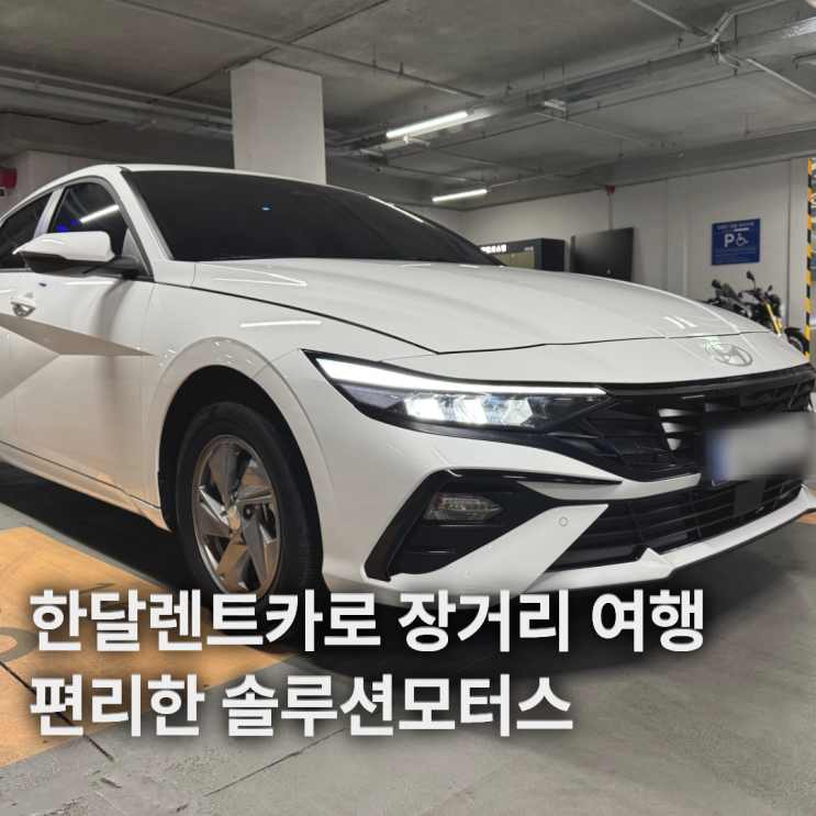  솔루션모터스 한달렌트카 장기 여행 한 달 동안 내 차처럼 편안하게 이용했어요