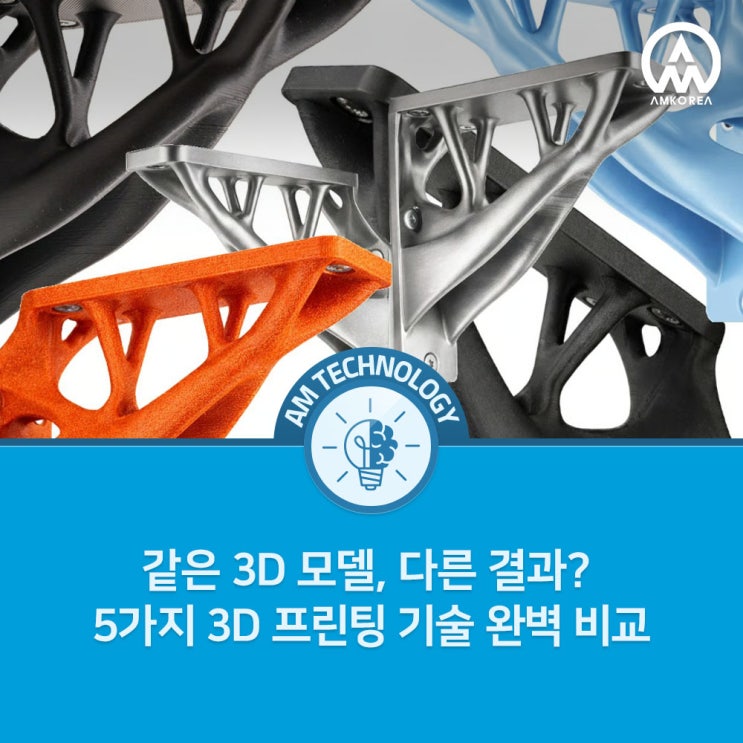  같은 3D 모델, 다른 결과? 5가지 3D 프린팅 기술 완벽 비교