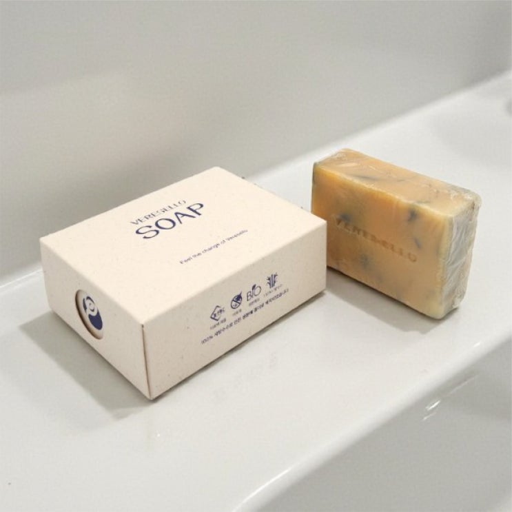  얼스팩 Offset 295g 친환경 재생지 기반 비누 슬리브 패키지 맞춤 제작 사례