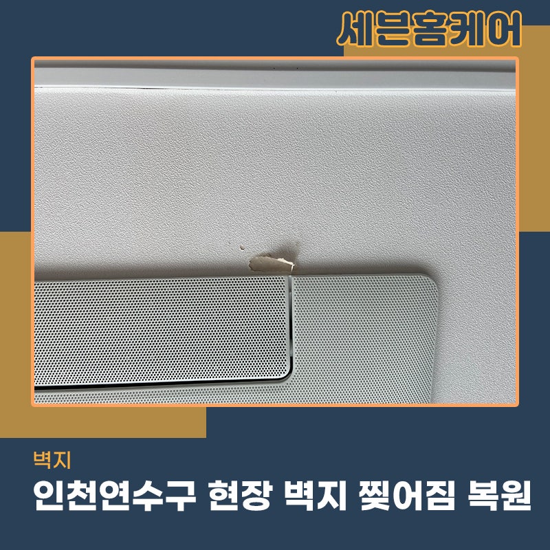 벽지찢어졌을때 세븐홈케어로 연락해야하는 이유