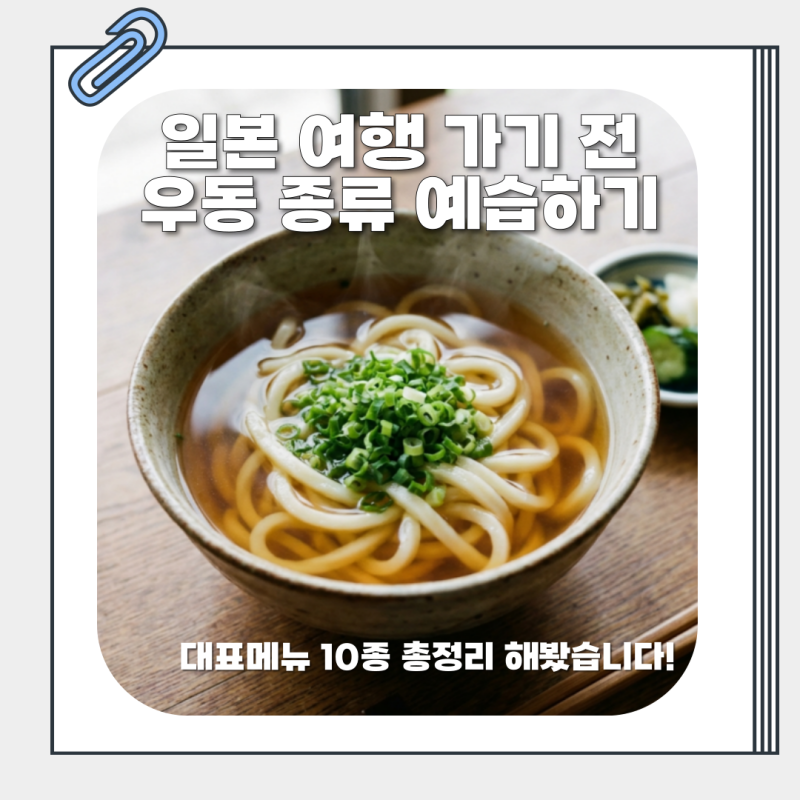 붓카케 우동이 뭐지? 일본 우동의 종류에 대해 알아보자. (일본 여행 가시는 분들은 예습 필....