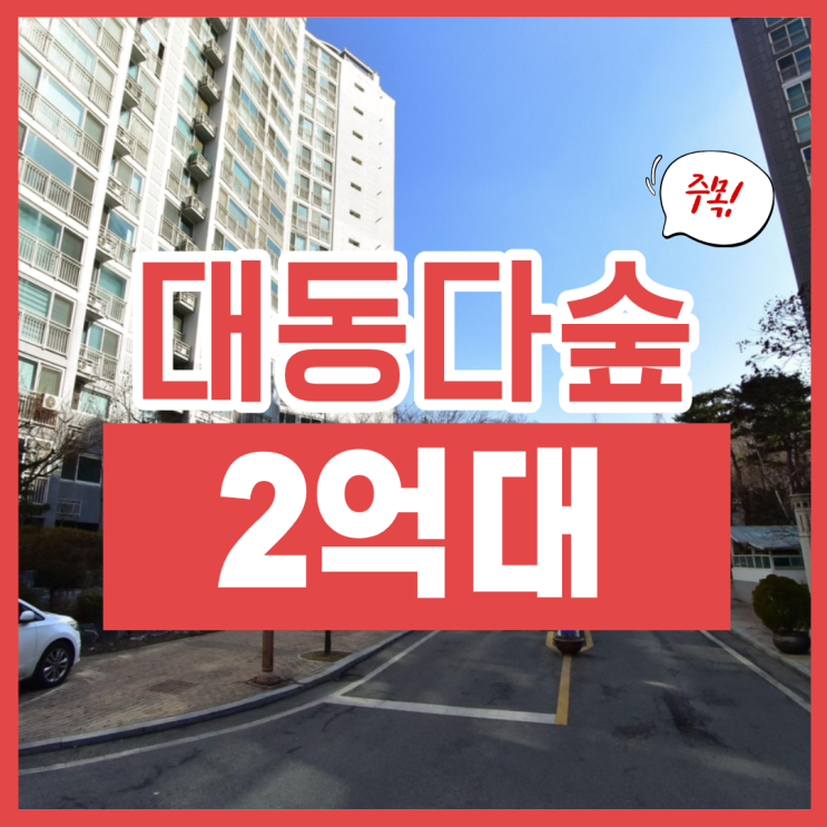  천안아파트경매, 불당 대동다숲 물건 정보