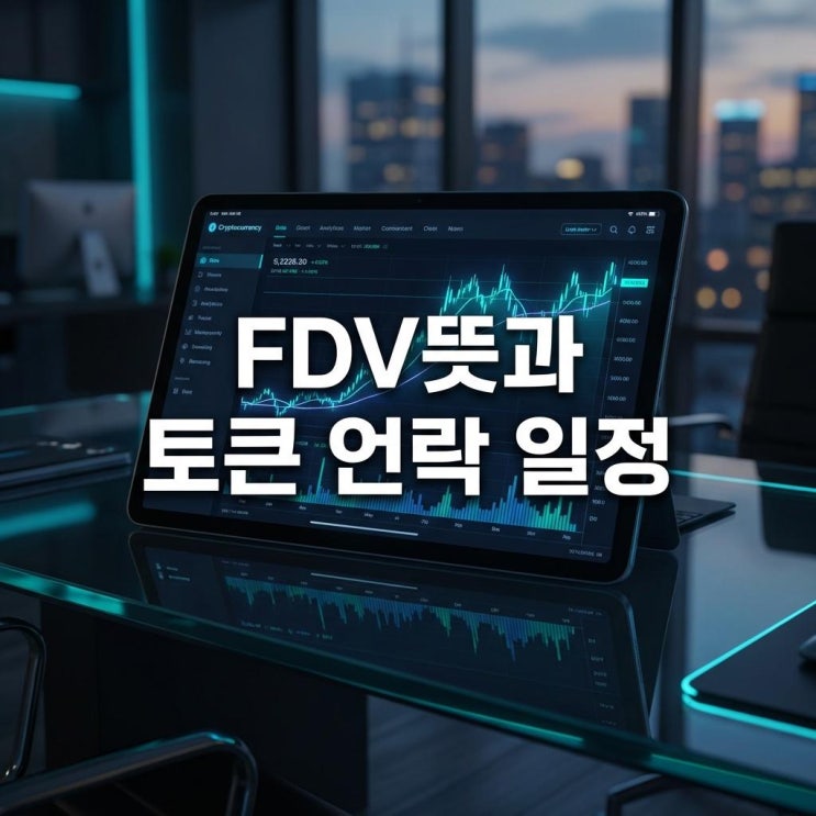  FDV뜻과 토큰 언락 일정 시총은 낮은데 가격은 왜 안 오를까? 2026년 알트코인 투자의 숨은 함정