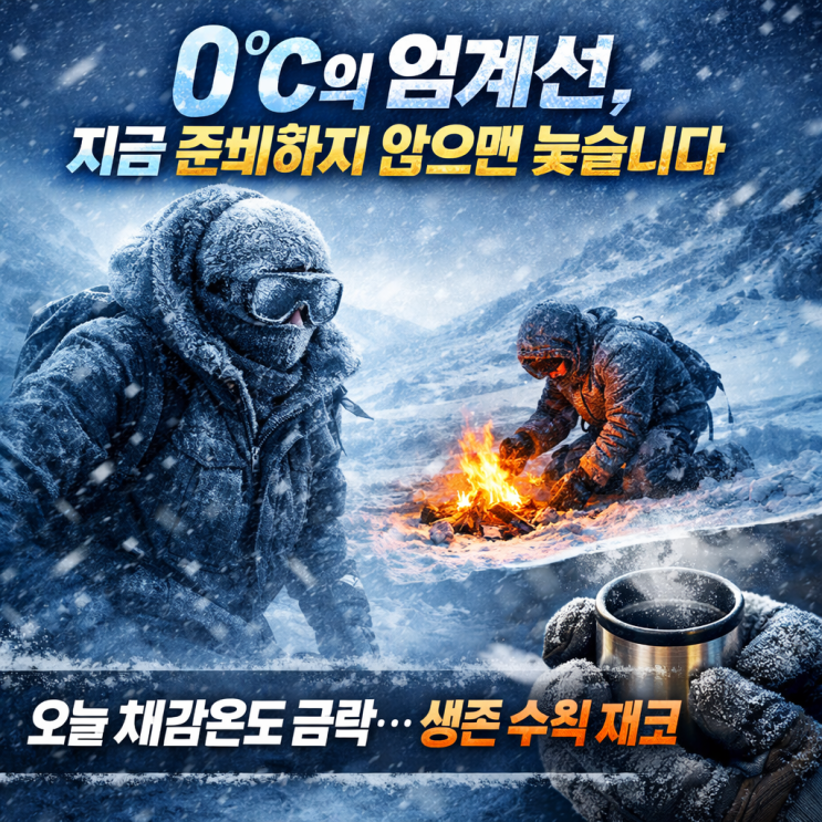 0C의 임계점: 얼어붙은 대지 위에서 살아남는 법 [오늘의 날씨] 2026년 2월 10일