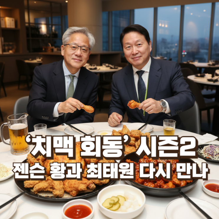 ‘치맥 회동’ 시즌2의 진짜 의미― 젠슨 황과 최태원이 다시 만난 이유