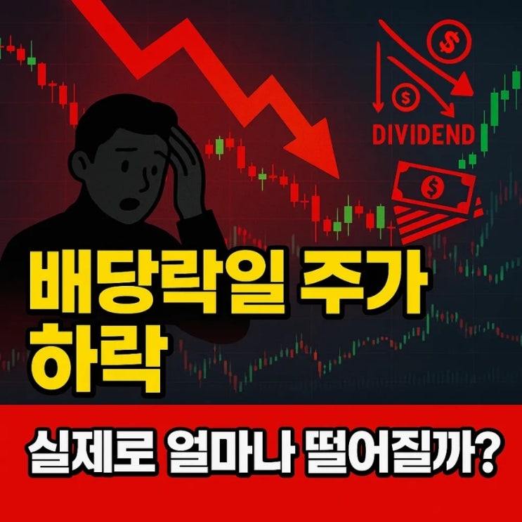  배당락일 주가 하락, 실제로 얼마나 떨어질까?