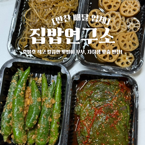  반찬 배달 서비스 업체 추천 내돈내산 후기 집밥연구소