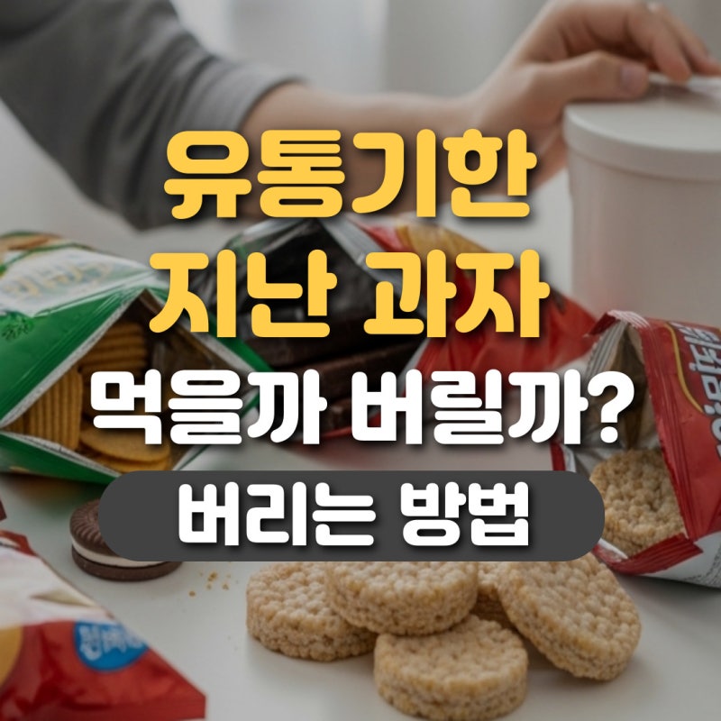유통기한 지난 과자, 먹을까 버릴까? 판단법과 버리는 방법