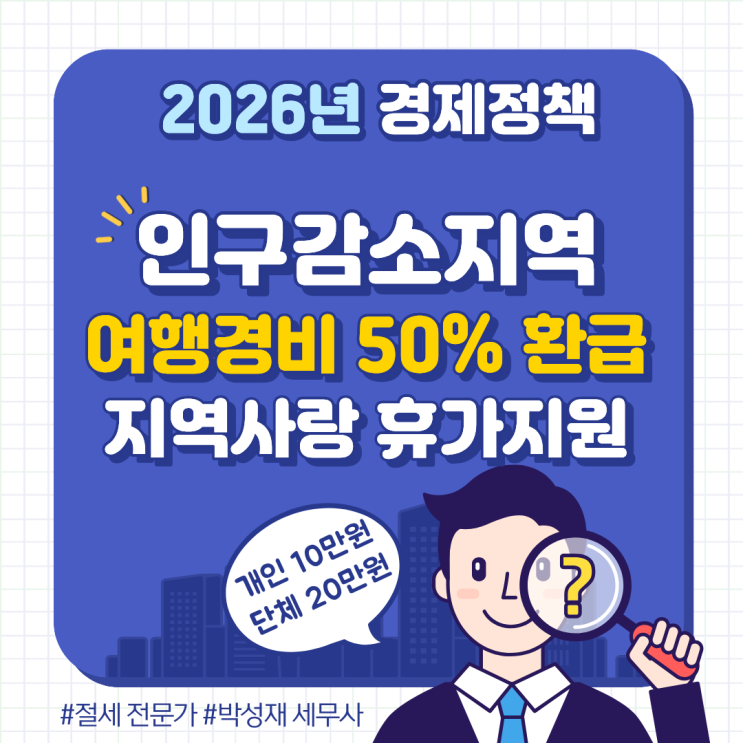 인구감소지역 여행경비 50% 환급! 지역사랑 휴가 지원 제도 신청 및 혜택 총정리
