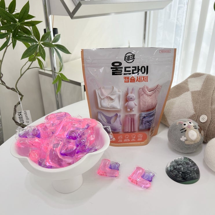 울세제 추천템! 세척력까지 잡은 테크 울드라이 캡슐세제
