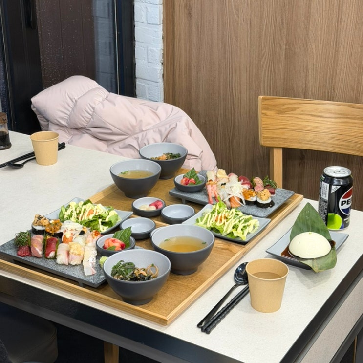  마산맛집 산호길ㅣ스시, 들기름 막국수 구성 좋은 산호동초밥 맛집
