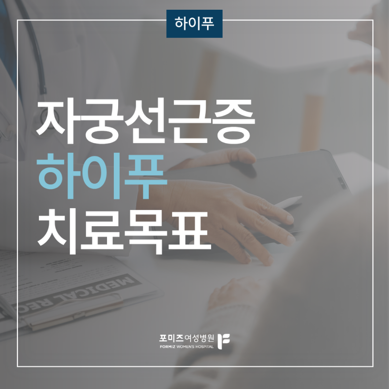 자궁선근증 하이푸, 치료 목표는 무엇일까요?