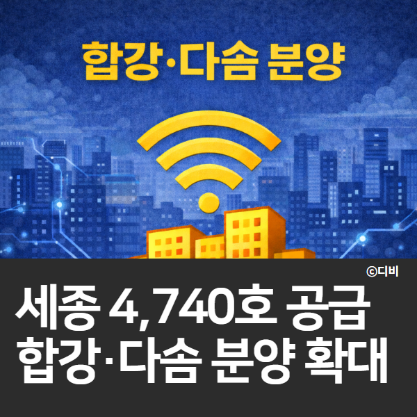  2026 세종시 아파트 4740호 공급, 분양 계획 공유