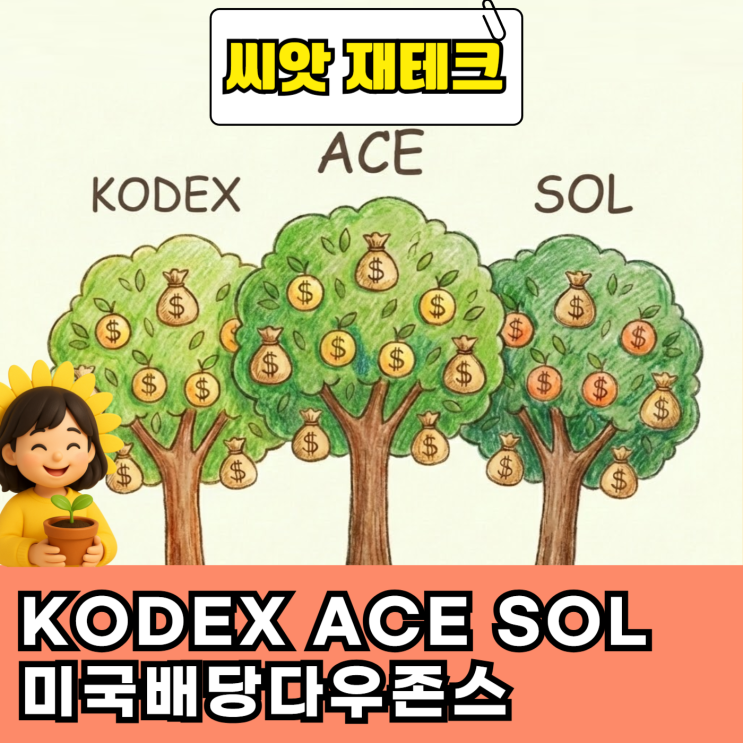  월중배당 ETF KODEX ACE SOL 미국배당다우존스 "누가 잘했나"