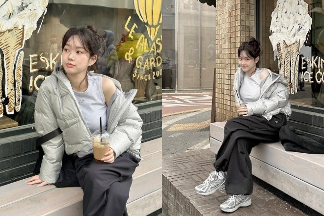 추운 겨울도 녹일 미모… 민소매에 패딩 걸친 ‘이 여배우’