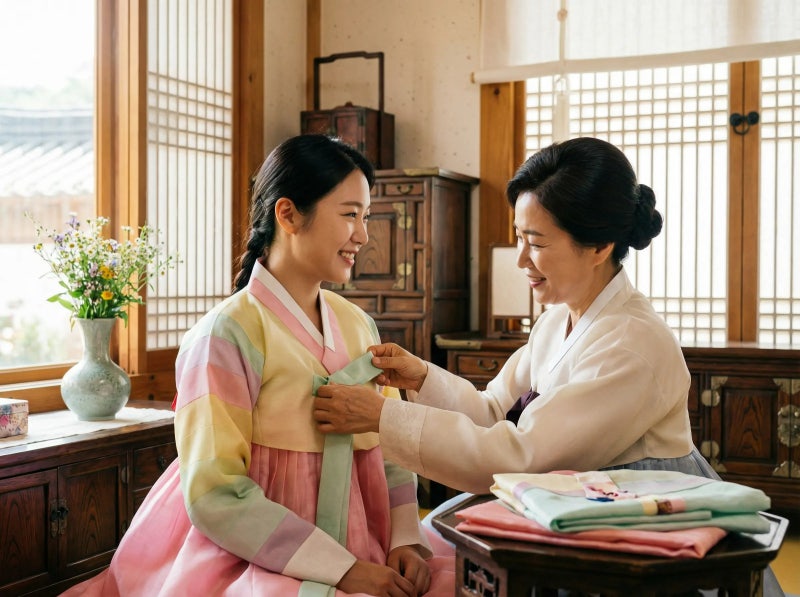설날 한복 입는 법 총정리: 여성 속옷·남자 대님·전통 고름·격식 기준