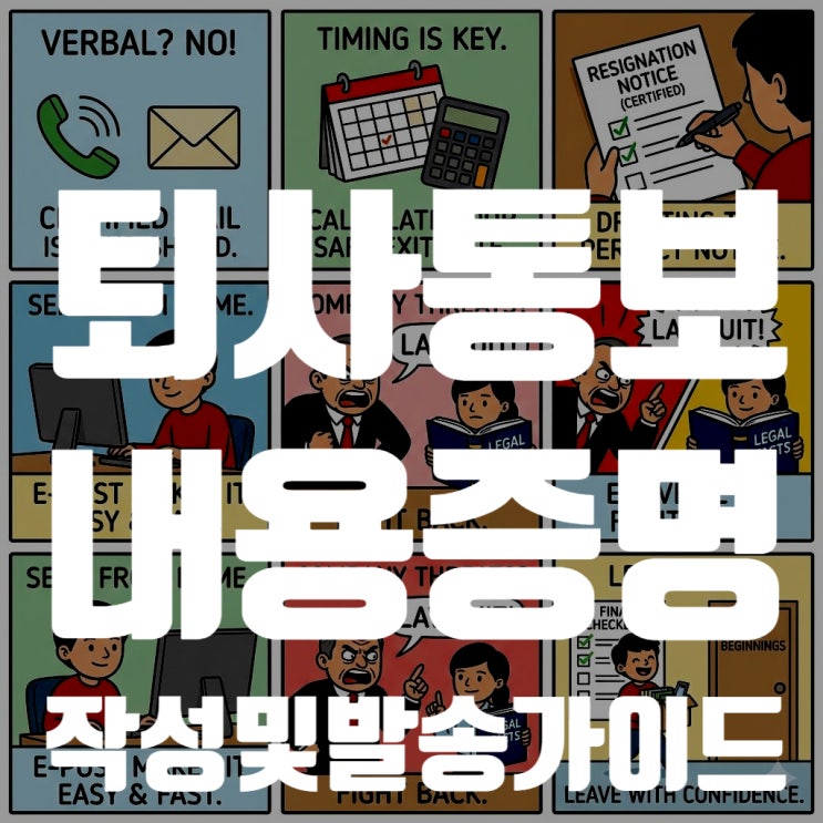  사직서 수리 거부 대처법: 퇴사 통보 내용증명 작성부터 발송까지 A to Z