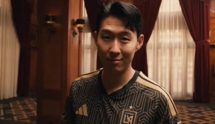  손흥민을 모델로 LAFC 2026시즌 새 유니폼 공개