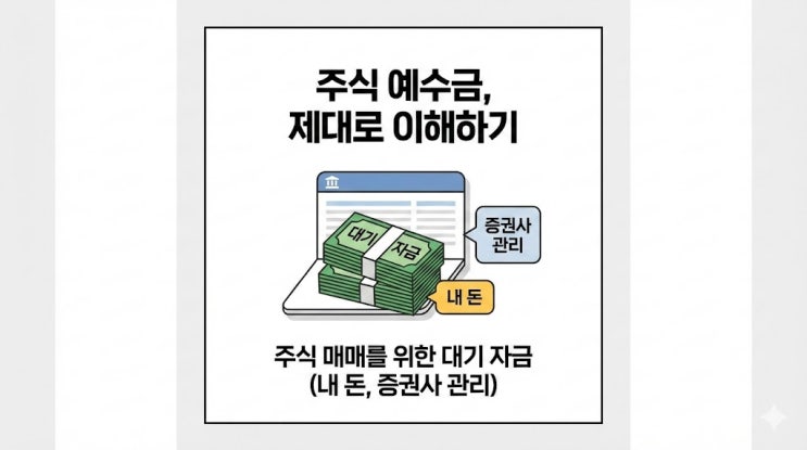  주식 예수금이란? 출금 가능 금액·미수금 차이까지 한 번에 정리