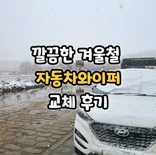  투싼 자동차와이퍼 교체, 불스원 세계최초 그래핀 코팅 4계절 사용 후기