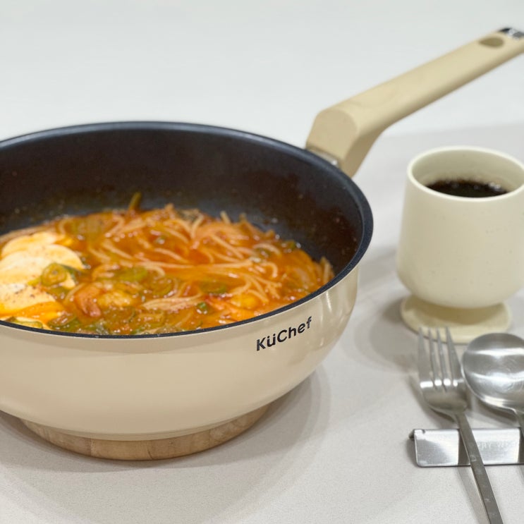  인덕션프라이팬 코팅 안 까지는 쿠쉐프 웍팬 24cm 후기