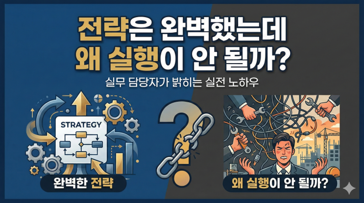  전략은 완벽했는데 왜 실행이 안 될까? 실무 담당자가 밝히는 전략 실행 관리의 실전 노하우