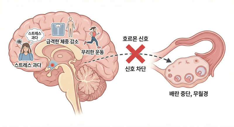 다낭성난소증후군과 스트레스성 [무월경] 한약이 난소 기능을 깨우는 과학적 원리