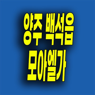  양주 백석읍 미분양아파트 백석지구 모아엘가 모델하우스 위치