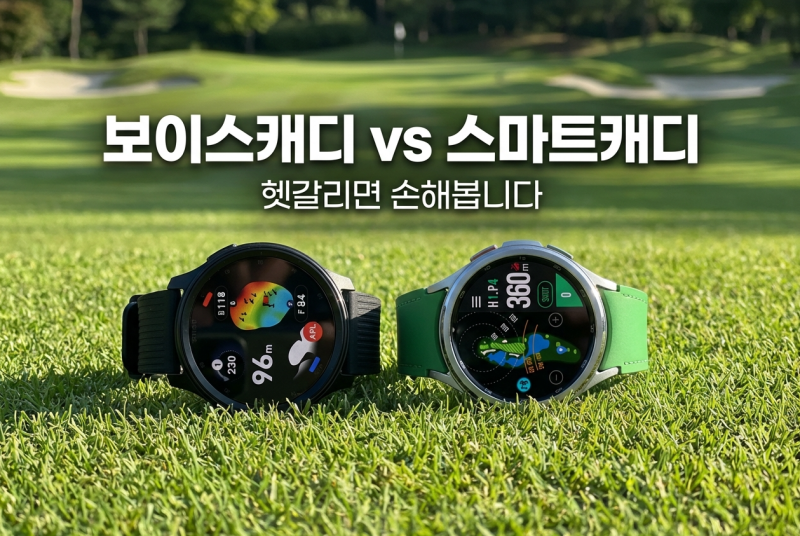 갤럭시워치 보이스캐디, 스마트캐디랑 헷갈리면 손해봅니다. 골프앱 전문가가 알려주는 차....