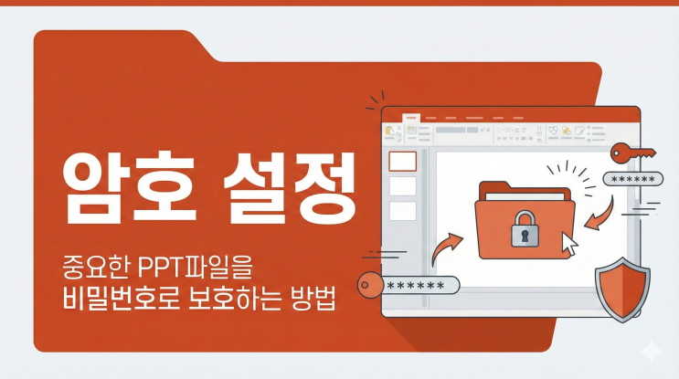  [기타 기능] 암호 설정 - 중요한 PPT 파일을 비밀번호로 보호하는 방법