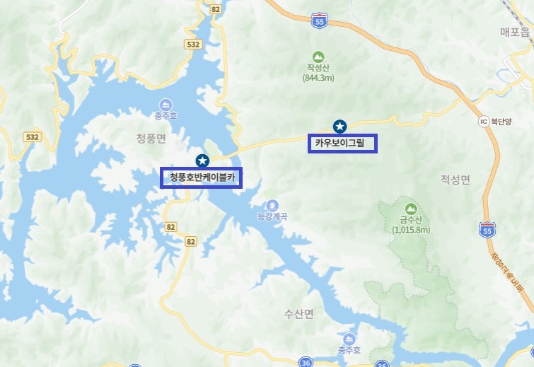 청풍호반케이블카