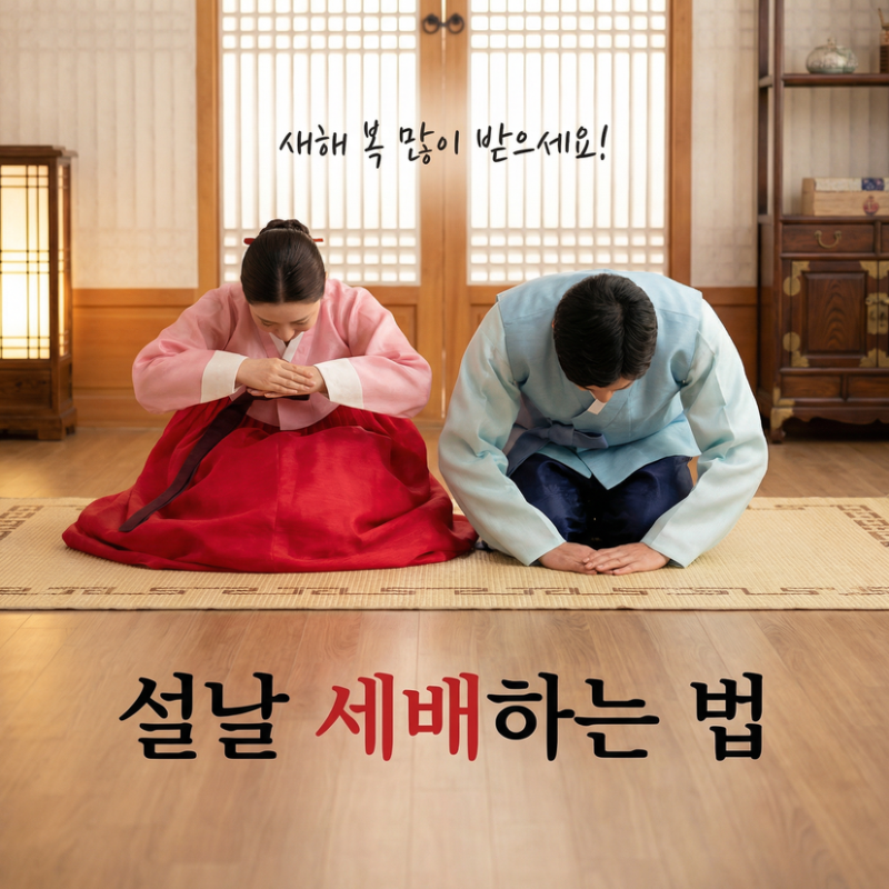 "설명절 세배"하는법 - 알아두면 유용한 정보