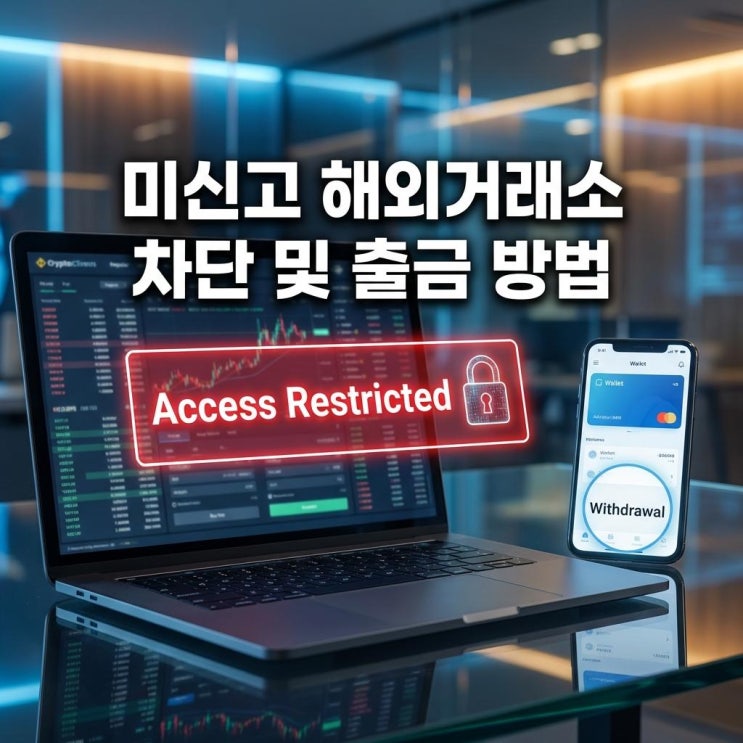  미신고 해외거래소 차단 및 출금 방법 앱 접속 먹통? 내 코인 대피시키는 4단계 핵심 가이드