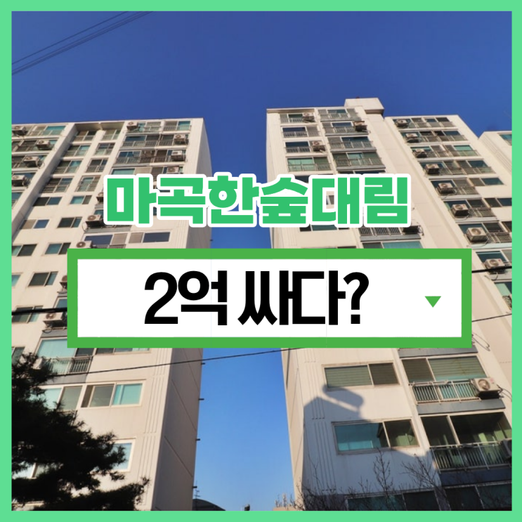  강서구아파트경매 마곡한숲대림 경매하기 안전할까?