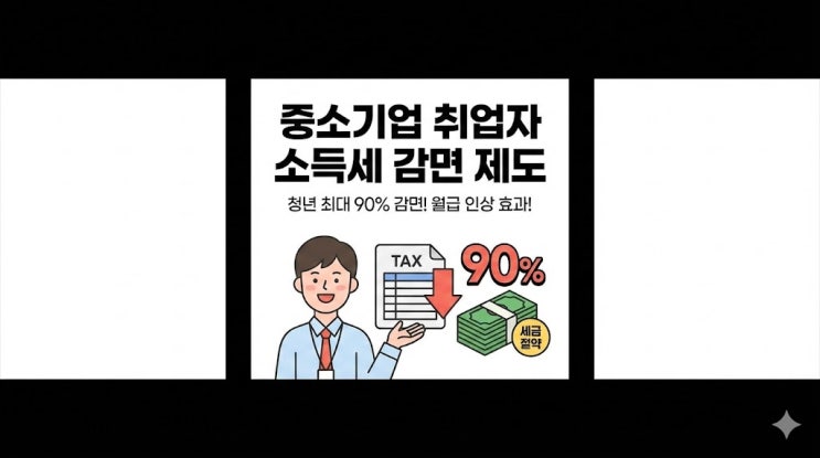  청년이라면 꼭 확인! 중소기업 취업자 소득세 90% 감면 5년 받는 방법