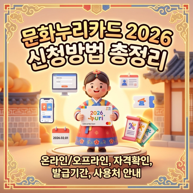  문화누리카드 2026 신청방법 총정리