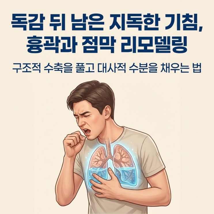  독감 뒤에 남은 지독한 기침: '흉곽 팽창'과 '점막 수분' 리모델링