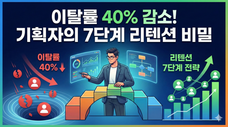  이탈률 40% 줄인 기획자의 사용자 리텐션 전략 7단계 비밀