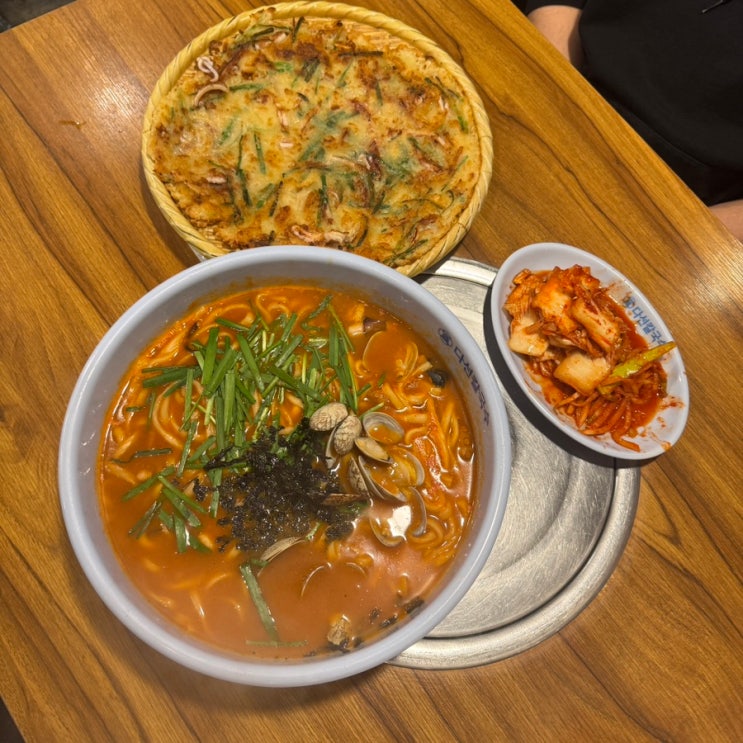  수원 점심 맛집 다선칼국수 본점 칼낙지 파전 후기
