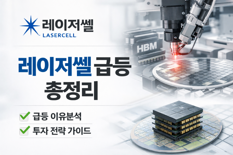외인이 사들이고 있는, '레이저쎌' 주가 급등! HBM·유리기판 수혜주 분석 및 2026년 전망 총정....