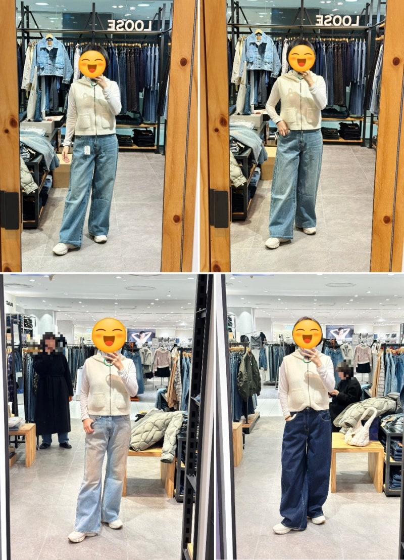 키작녀 데님 찾기 │ 리바이스 립케이지·신치·배기 비교 후기