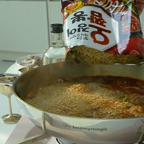 농심 오빠게티 라면 오징어짬뽕 + 짜파게티