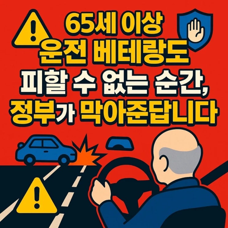  65세 이상 운전 베테랑도 피할 수 없는 순간, 정부가 막아준답니다